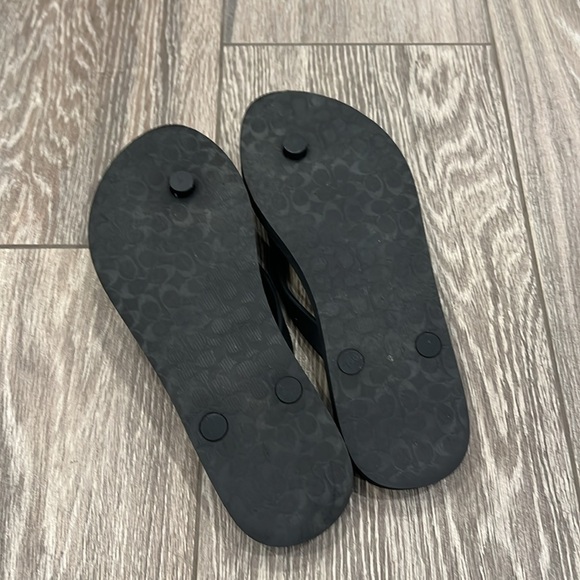 Coach Rubber Flip Flop Sandals - Picture 5 of 5